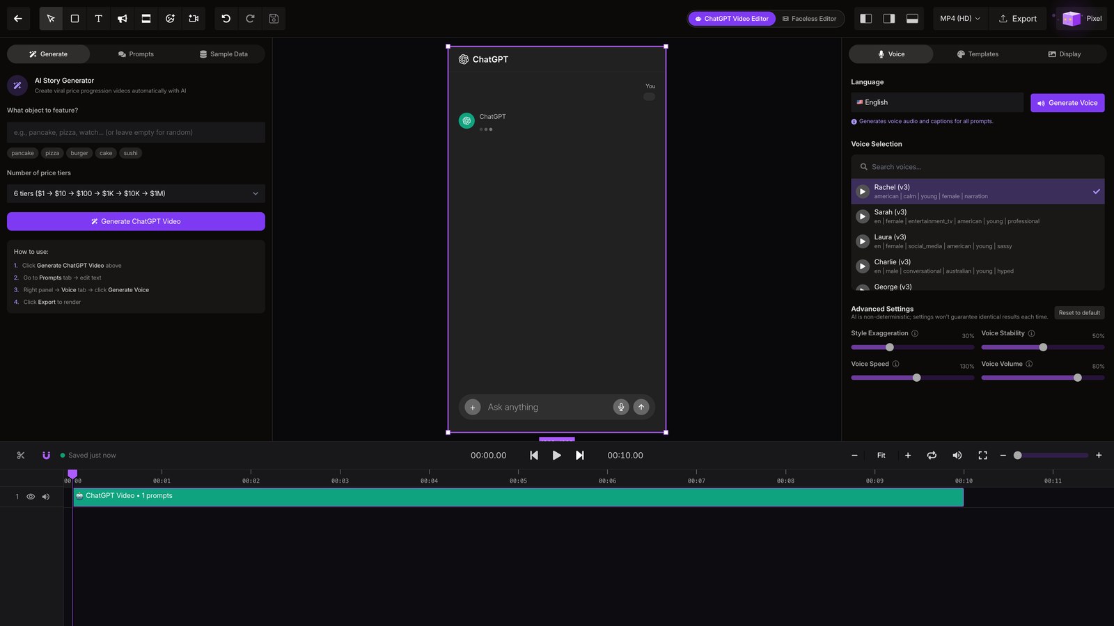 Open chatgpt editor
