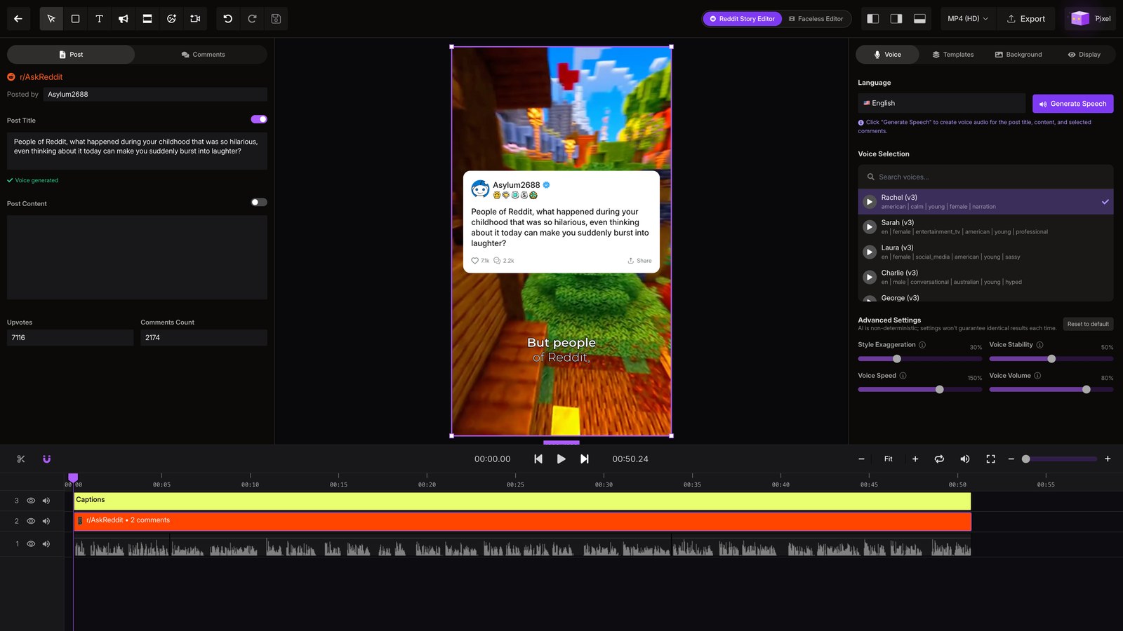 Tune in editor