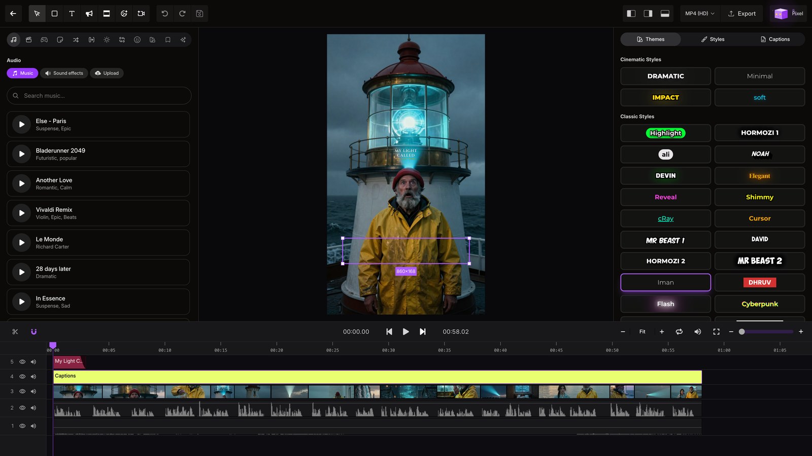 Open editor