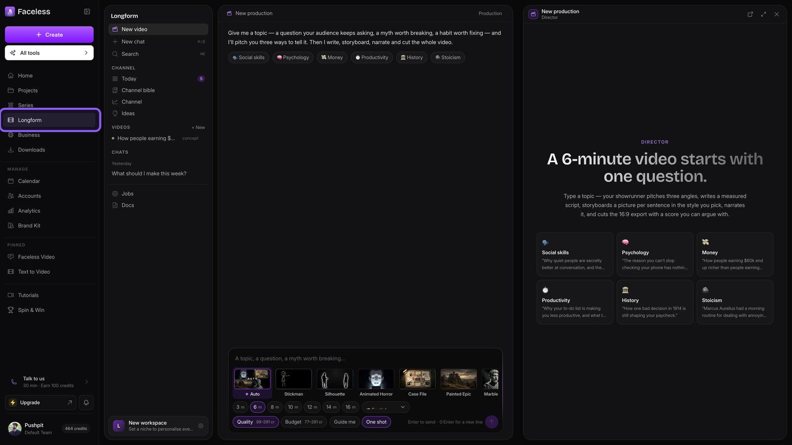 Open longform