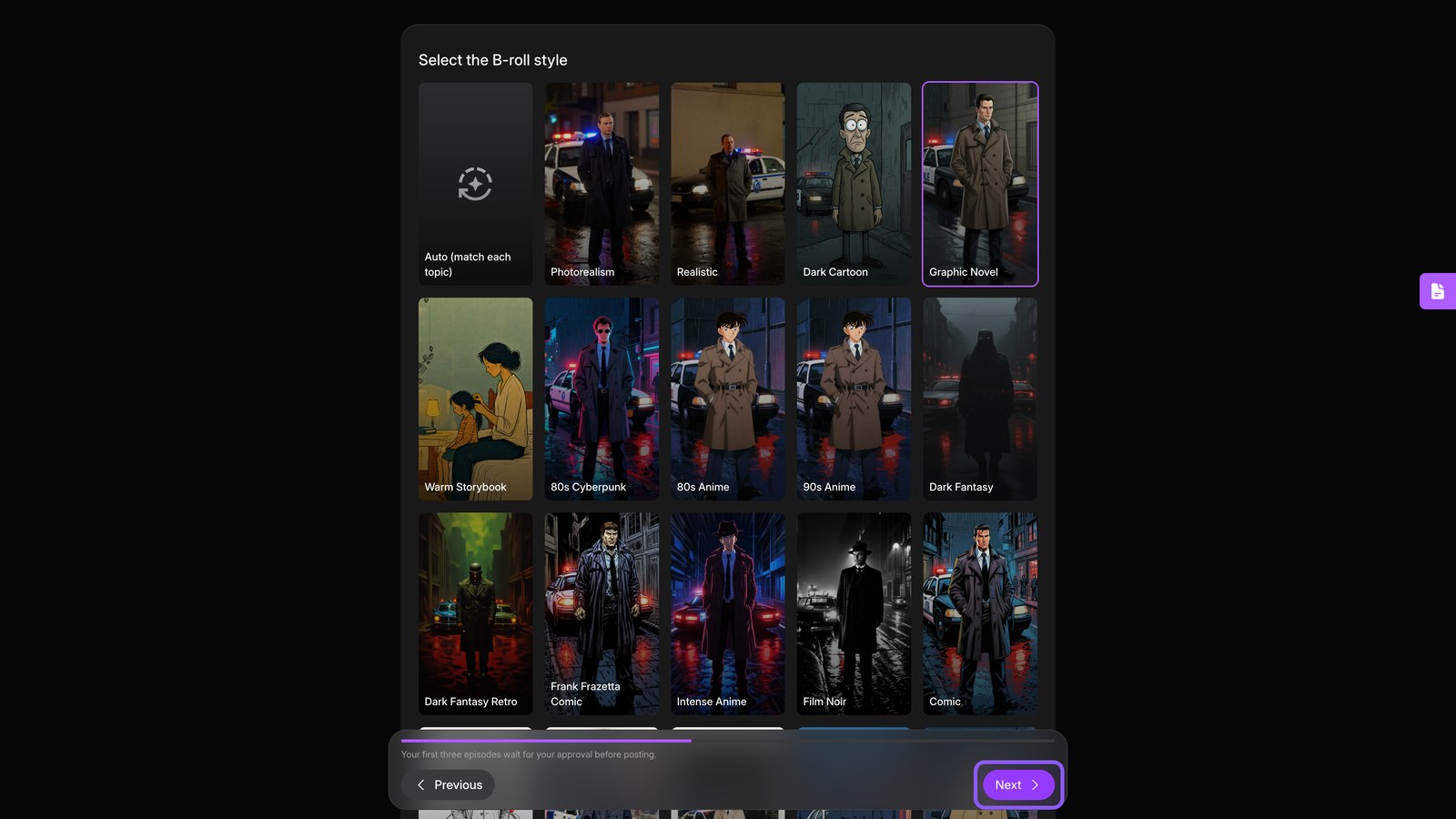 Pick visuals