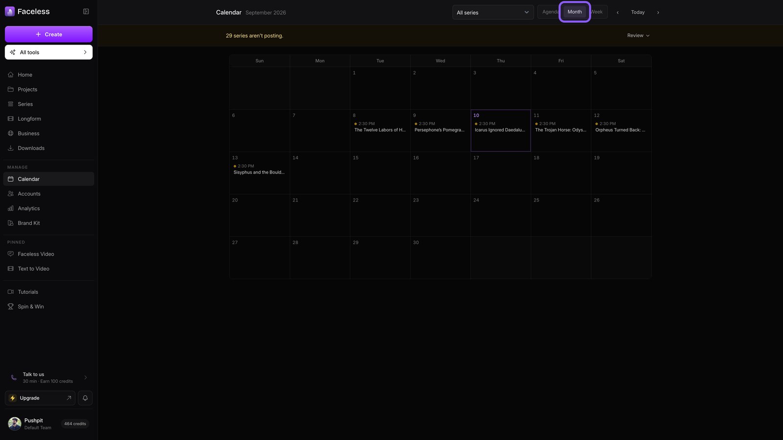 Month view