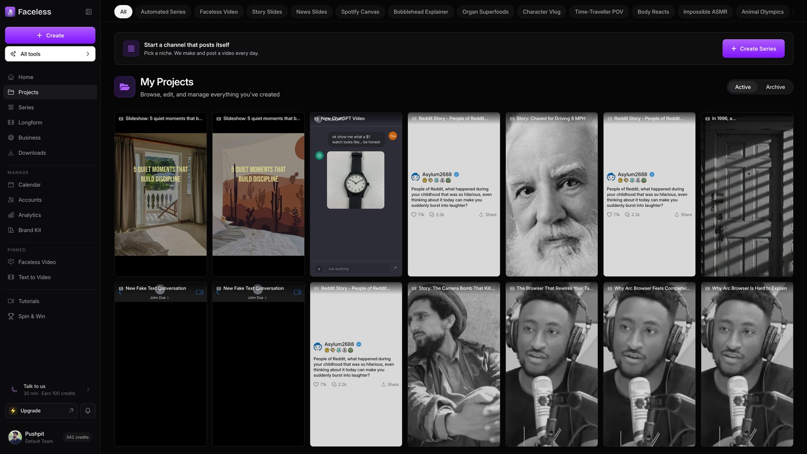Open projects